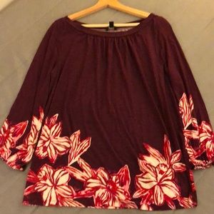 Ann Taylor long sleeve summer blouse